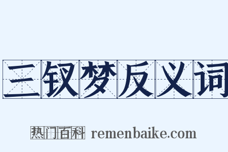 三钗梦反义词是什么意思的图片